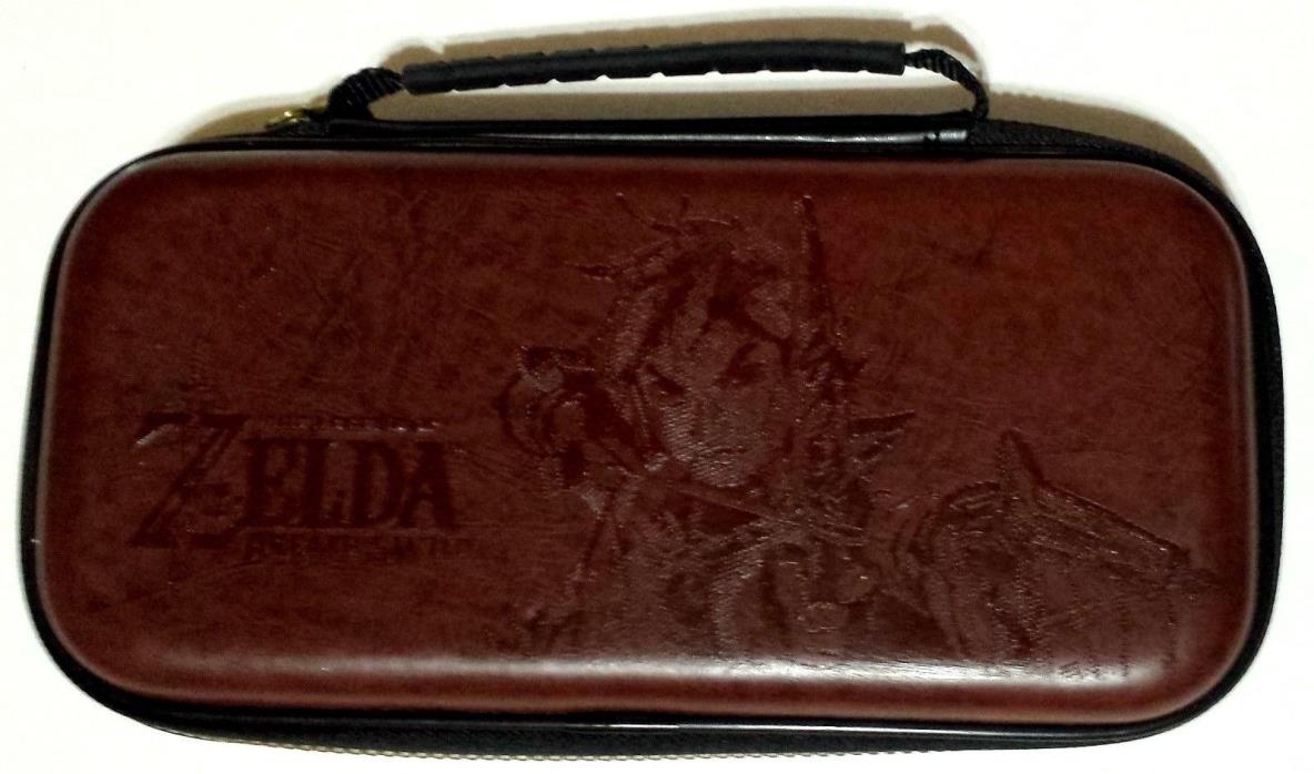 Nintendo Switch Deluxe Carrying Case Leather Legend of Zelda Breath of the Wild