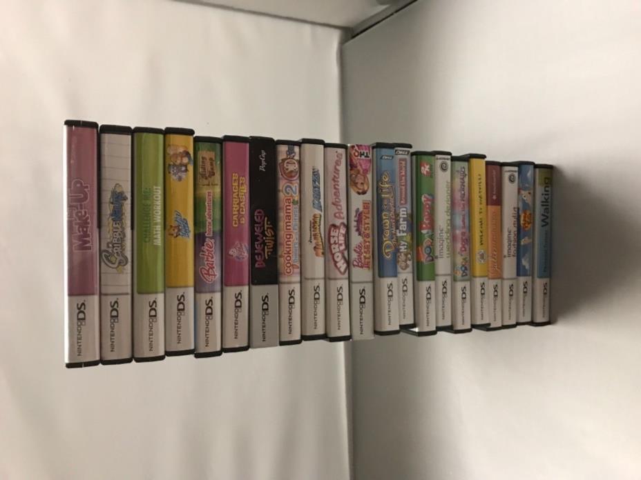 Nintendo ds game lot of 21 w/cases