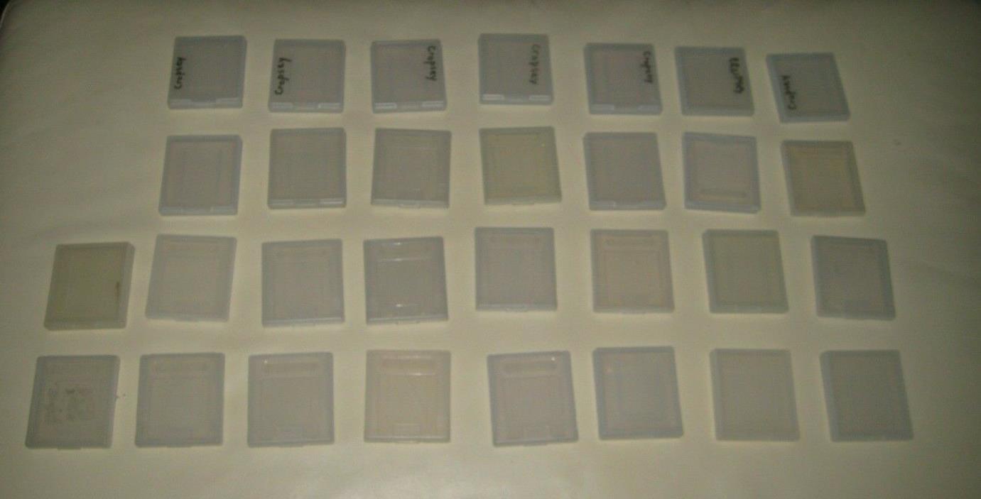 LOT OF 30 Genuine Authentic Original GameBoy Clear Plastic Dust Cover Snap Cases
