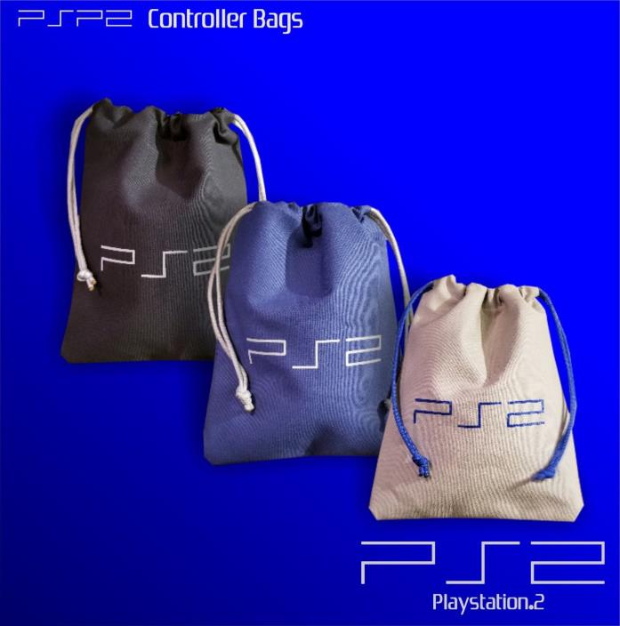 Sony Playstation 2 pull string canvas controller bags