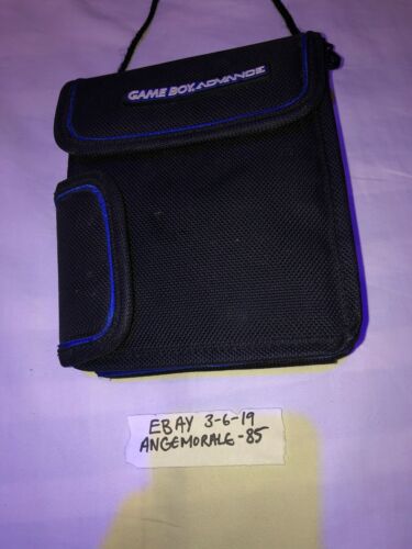 Vintage Gameboy Advance SP Black  Carrying Case Nintendo Game Boy Bag Pouch