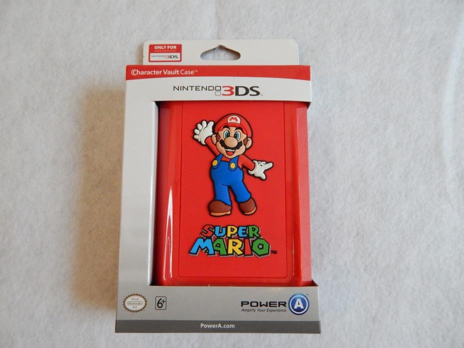 Nintendo 3DS Character Vault Case Super Mario Hard Plastic Protector Red