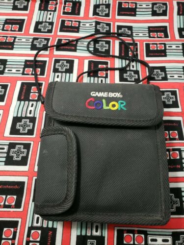 Vintage Nintendo Gameboy Color Carrying Bag Black Case Genuine Original