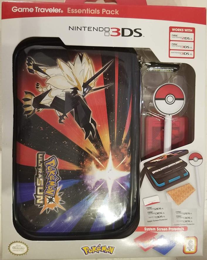 Nintendo 3DS 2DS  Pokemon Ultra Sun Game Traveler Essentials Pack Case NEW