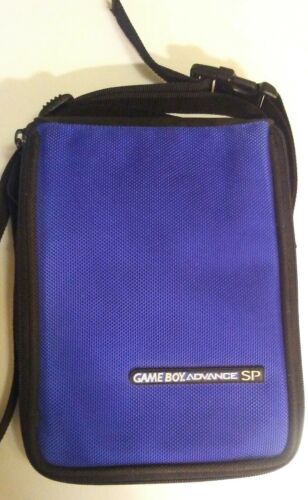 Gameboy Advance SP GBA Carry Case USED Blue Black Nintendo