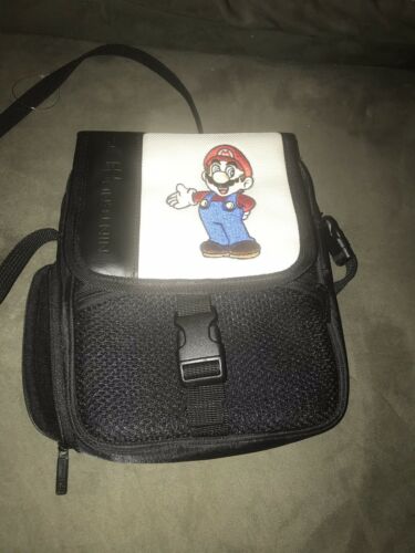Nintendo DS Mario Mini  Bag Travel Tote Storage Carry Case Black