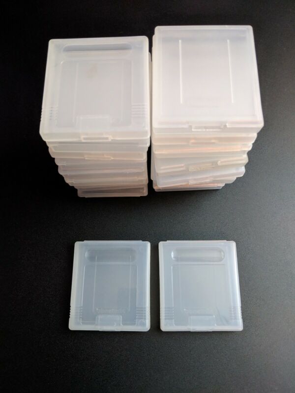 Lot of 10 official Game boy cartridge cases clear VG condition