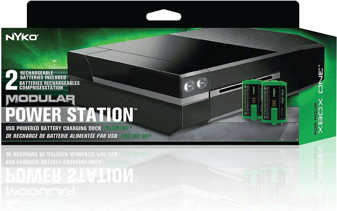 NYKO Modular Power Station Plus for XBOX ONE, Dual Battery Charger, Media Remote