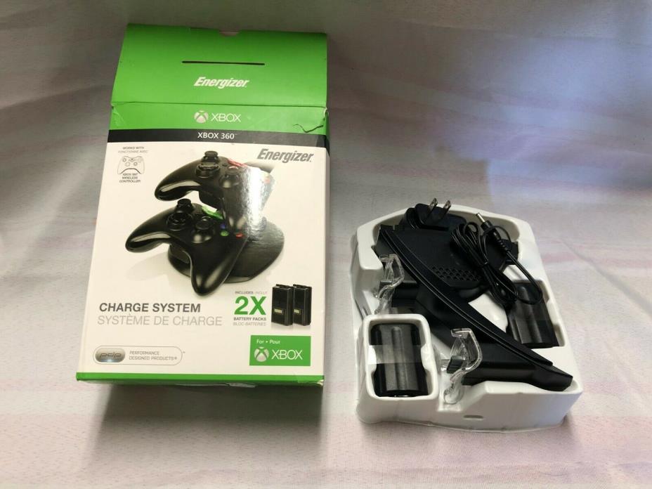 PDP Energizer Xbox 360 Power & Play Controller Charger with Rechargeable Battery