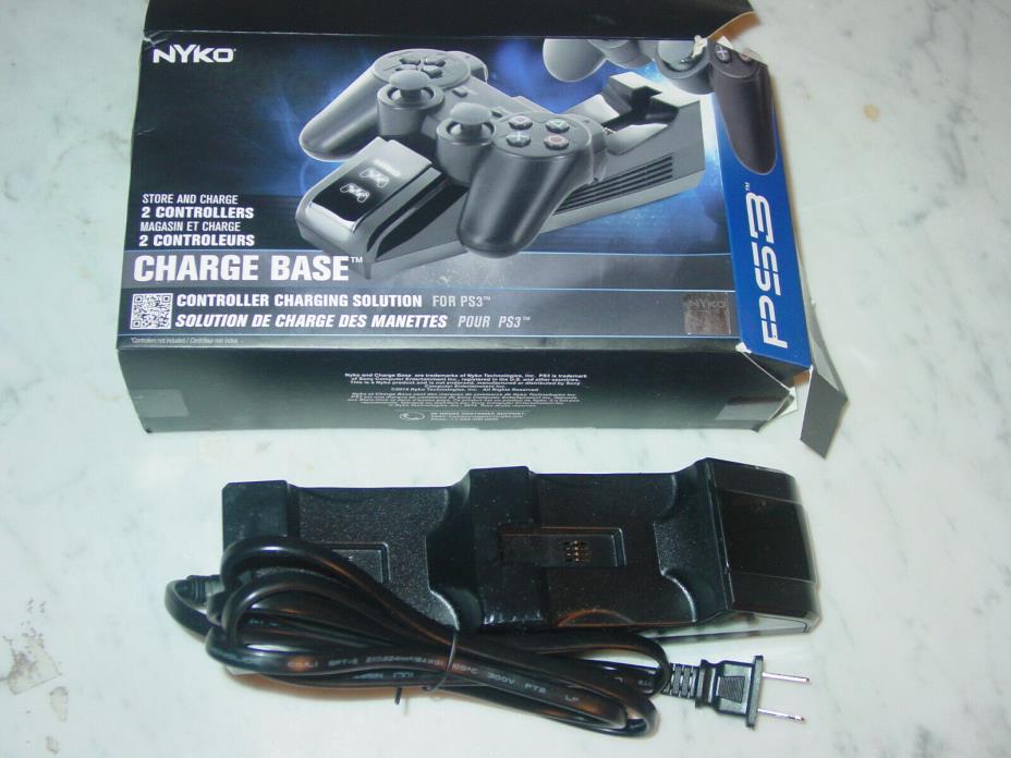 Nyko Charge Base For PlayStation 3 PS3 - Dual Controller Dock & Charging Station