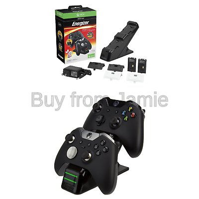 PDP Energizer Xbox One Controller Charger with Rechargeable Battery Pack for ...