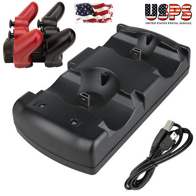 2in1 USB Powered Dual Charging Game Station Charger Stand for PS3 Controller