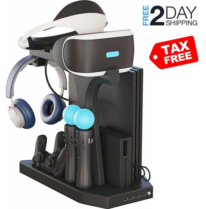 Psvr Charging Station Stand Showcase Fits Ps4 Vr Showcase Display Playstation !