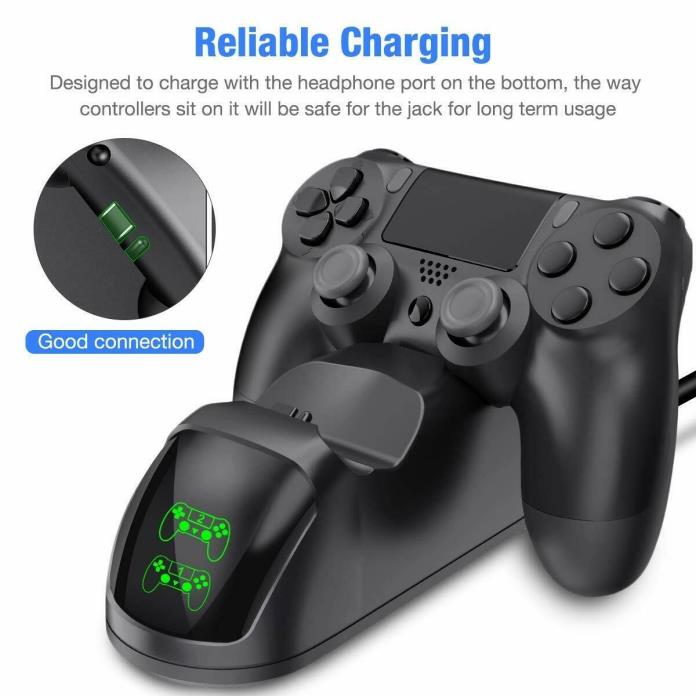 ??PS4 Controller Charger, DualShock 4 Controller USB Charging Station Dock??