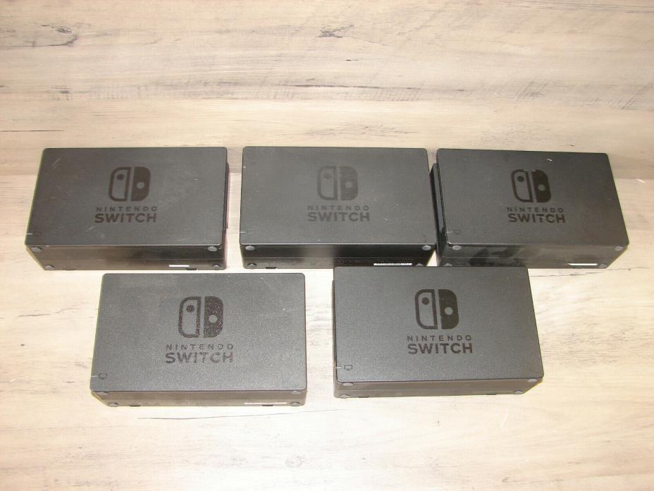 lot of 5 Nintendo Dock Set for Nintendo Switch (Parts Only)  ***DEFECTIVE***