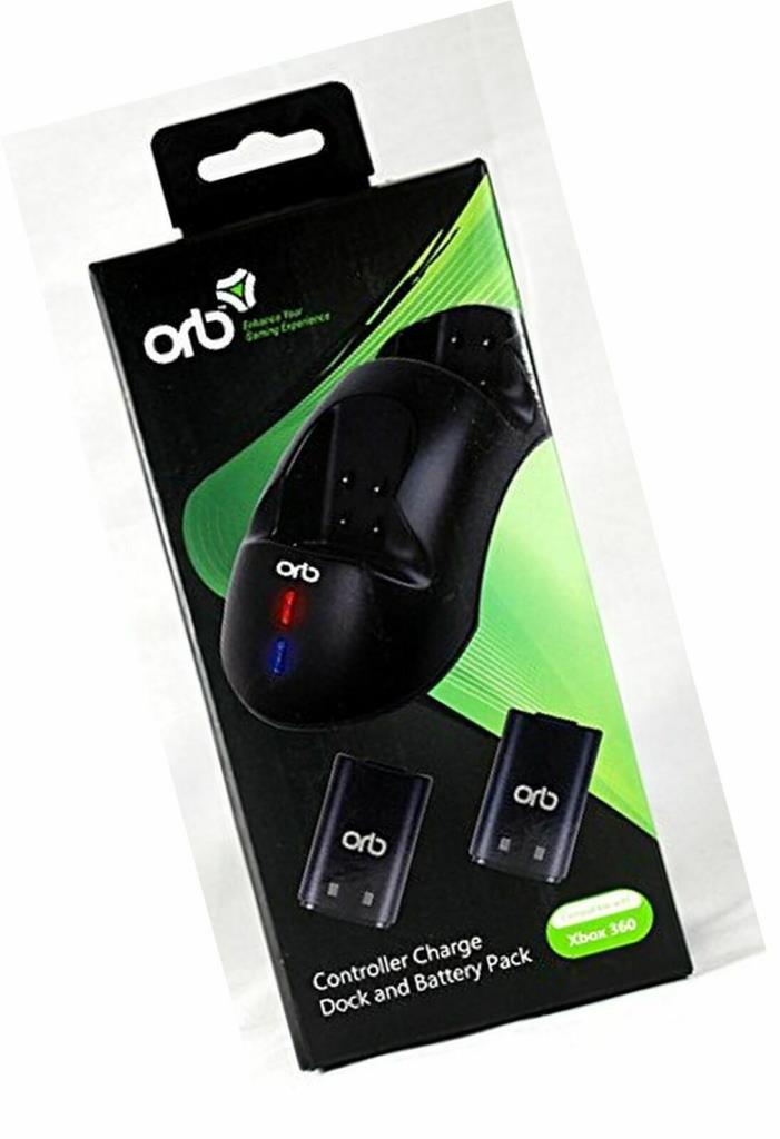 ORB Charging Dock and Battery Packs - Black (Xbox 360)