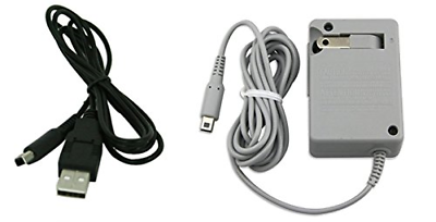 AC Wall Plug cargador y cable adaptador de corriente USB para Nintendo 3DS DS...