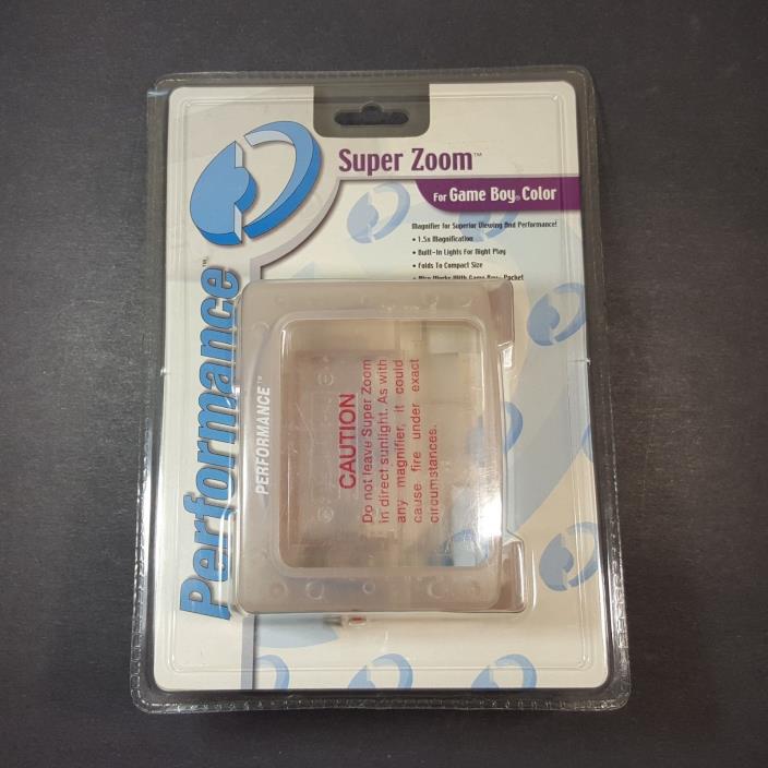 Super Zoom Light Magnifier Game Boy Color Pocket Brand New Sealed Performance