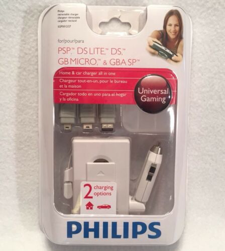 Philips Universal Gaming Home & Car Charger PSP, DS, DS Lite, GBA SP, GB Micro