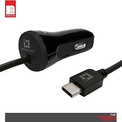 Car Charger For Nintendo Switch 5 Ft (1.5 Meter) Innotron DC 12-24V 1.5A Input