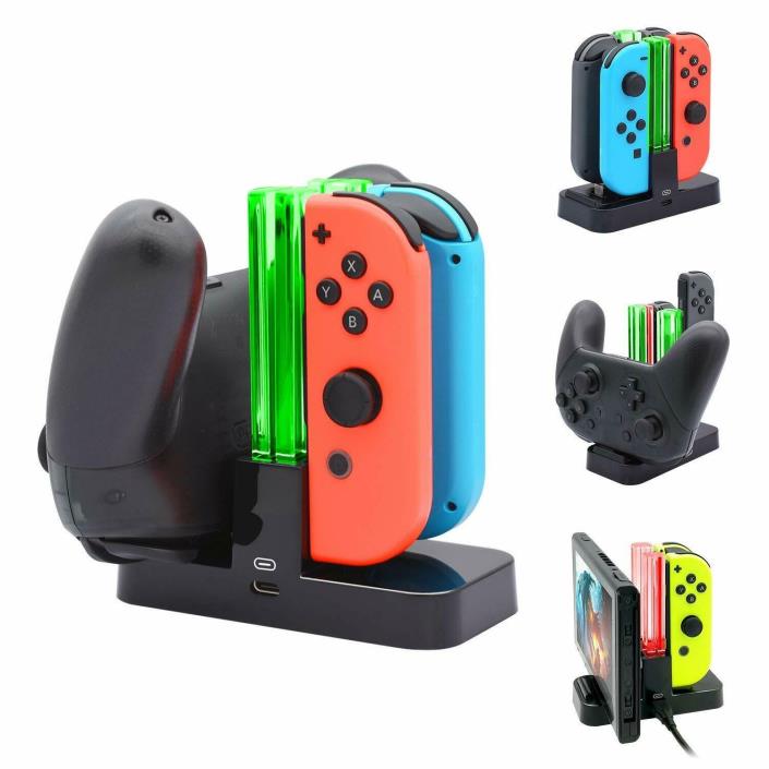 FastSnail Controller Charger for Nintendo Switch, Charging Dock Stand Station fo