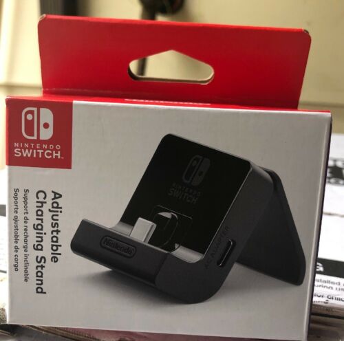 Nintendo Switch Adjustable Charging Stand - Tabletop Mode at Any Angle & Charge