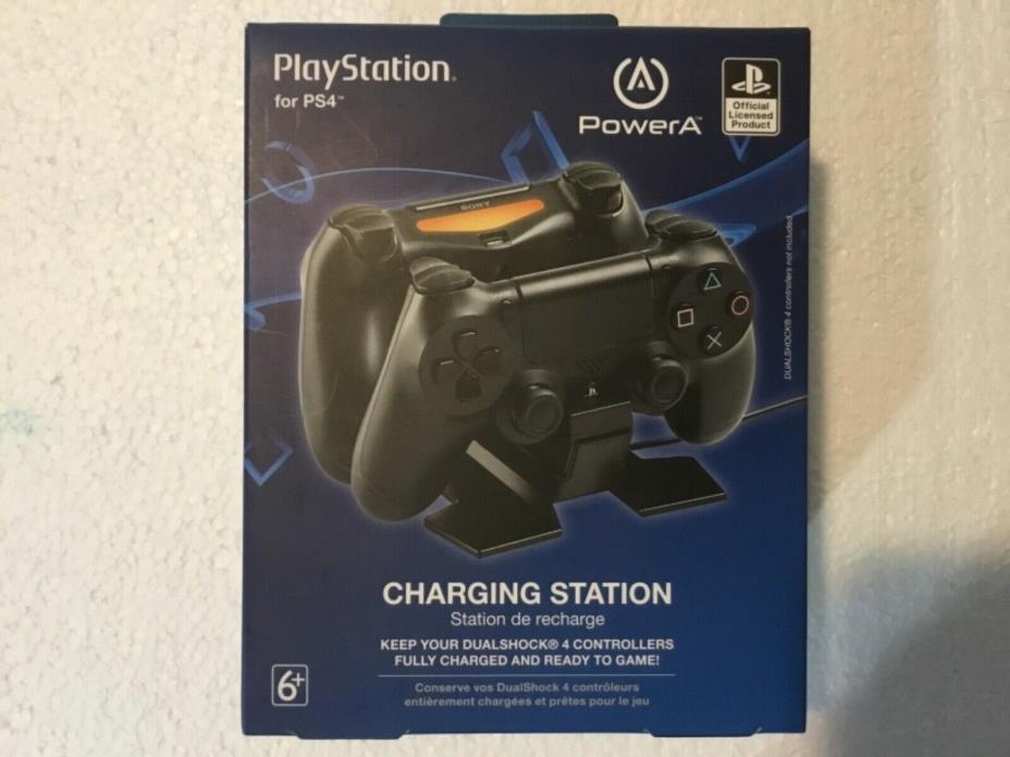 BNIB PowerA Charging Station for PlayStation 4 DualShock 4 Controllers PS4