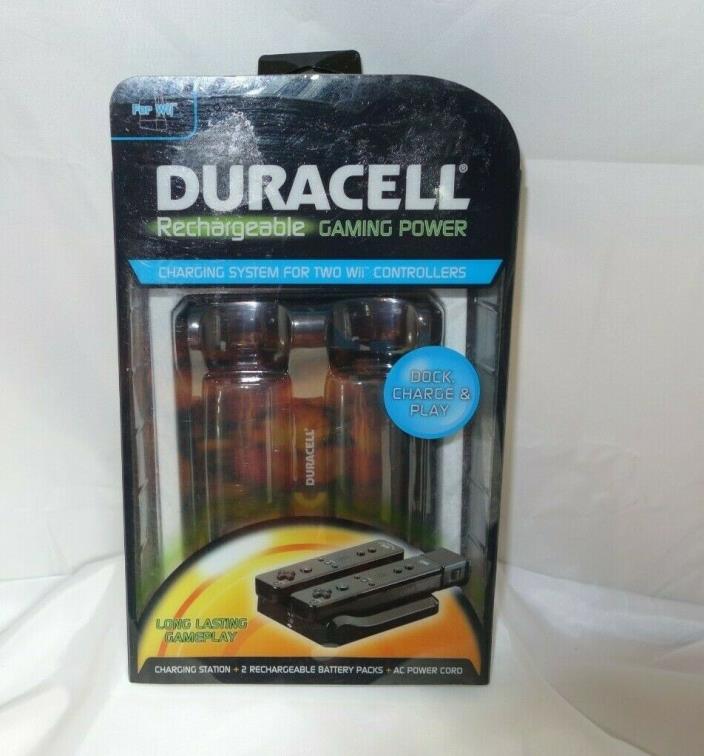 Duracell  Wii Charge Station Charging Dock, 2 Rechargeable Battery pack , AC NIP