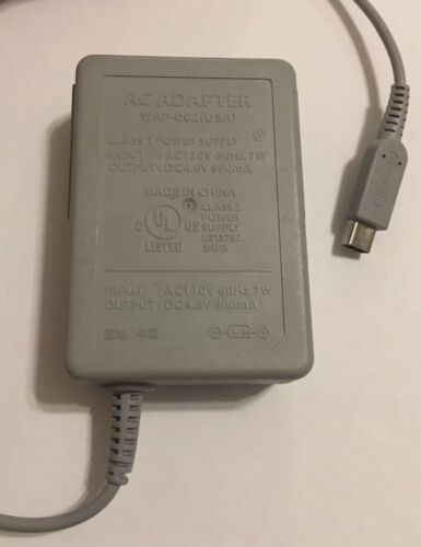 Official Genuine Nintendo WAP-002 AC Adapter Charger for 3DS XL, DSi, DSi XL 2DS
