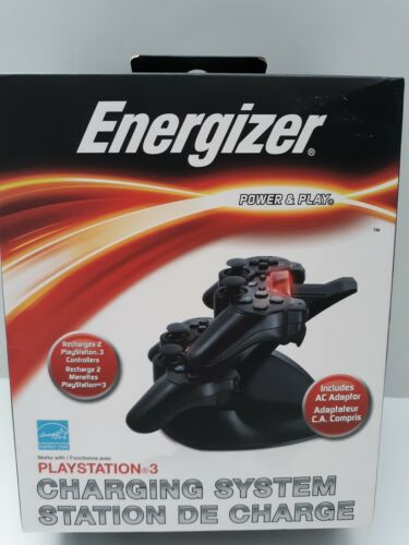 Energizer Charging Station for 2 Playstation 3 PS3 Controllers AC Adapter Video