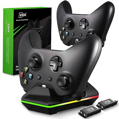 Xbox One Controller Charger, CVIDA Dual Xbox One/One S/One Elite Charging Sta...