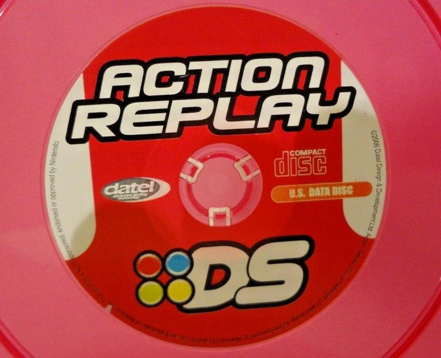 NINTENDO DS ACTION REPLAY COMPACT DISC - DATEL DESIGNS CHEAT CODES