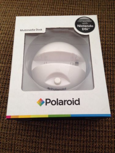 NEW Polaroid Multimedia Dock Compatible with Nintendo DSi #PGDS310WHT White