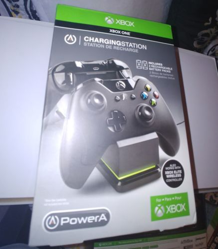 XBOX One PowerA Dual Charging Station for Controllers - Brand New - Black