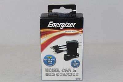 Energizer Power & Play Home, Car & USB Charger for PSP, PS Vita 1000 & 2000 3in1