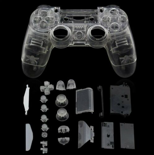 Full Shell Kit for Sony PS4 Pro Controller Case Cover Button Set Tool Clear