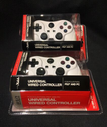(2) Universal Wired Controller for PS3 & PC.. Brand New ..