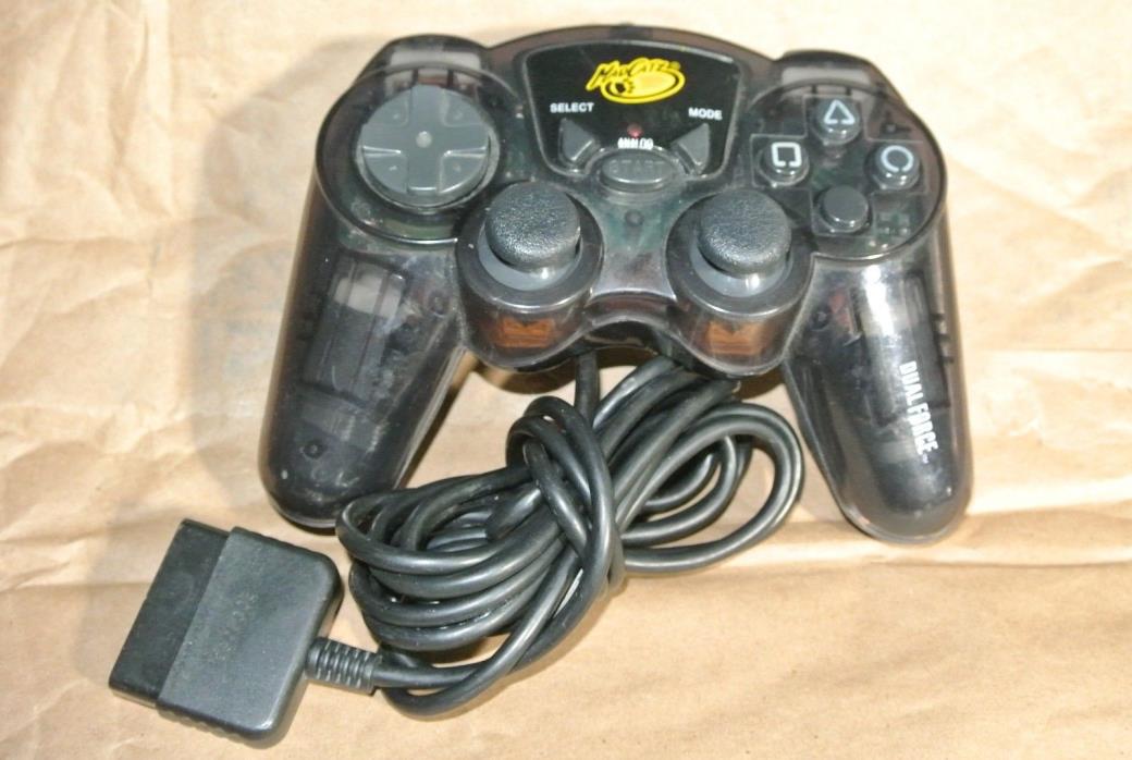 MadCatz Dual Force Sony Playstation 2 PS2 Dual Shock Wired Controller Black
