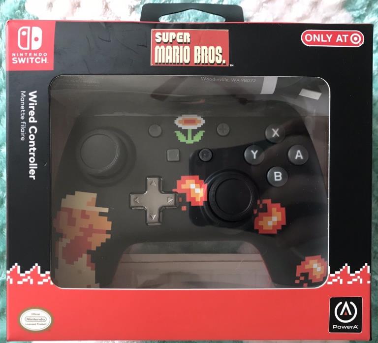 Nintendo Switch Pro Controller 8-bit Super Mario Target Exclusive Power A wired