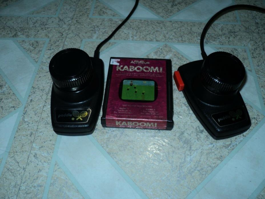 Atari 2600 Official Jitter Free Paddle Controllers With Kaboom