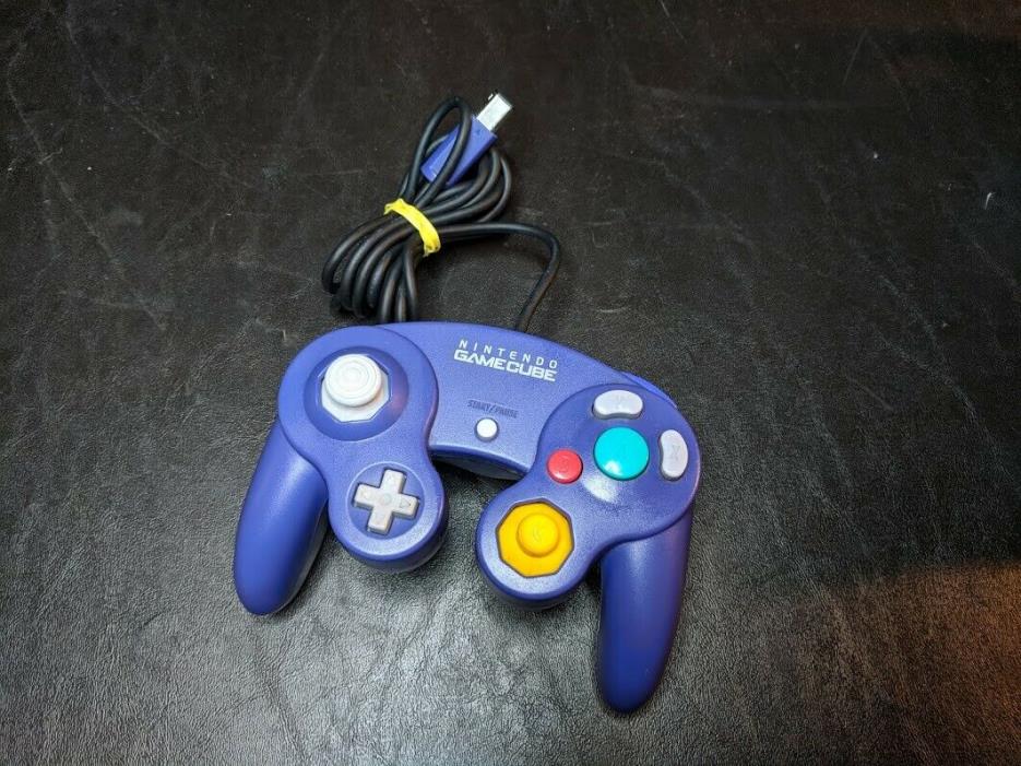 Authentic OEM Official Indigo Purple Nintendo GameCube Wired Controller DOL-003
