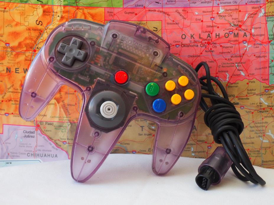 GENUINE Nintendo 64 N64 Controller Purple OFFICIAL TIGHT STICK