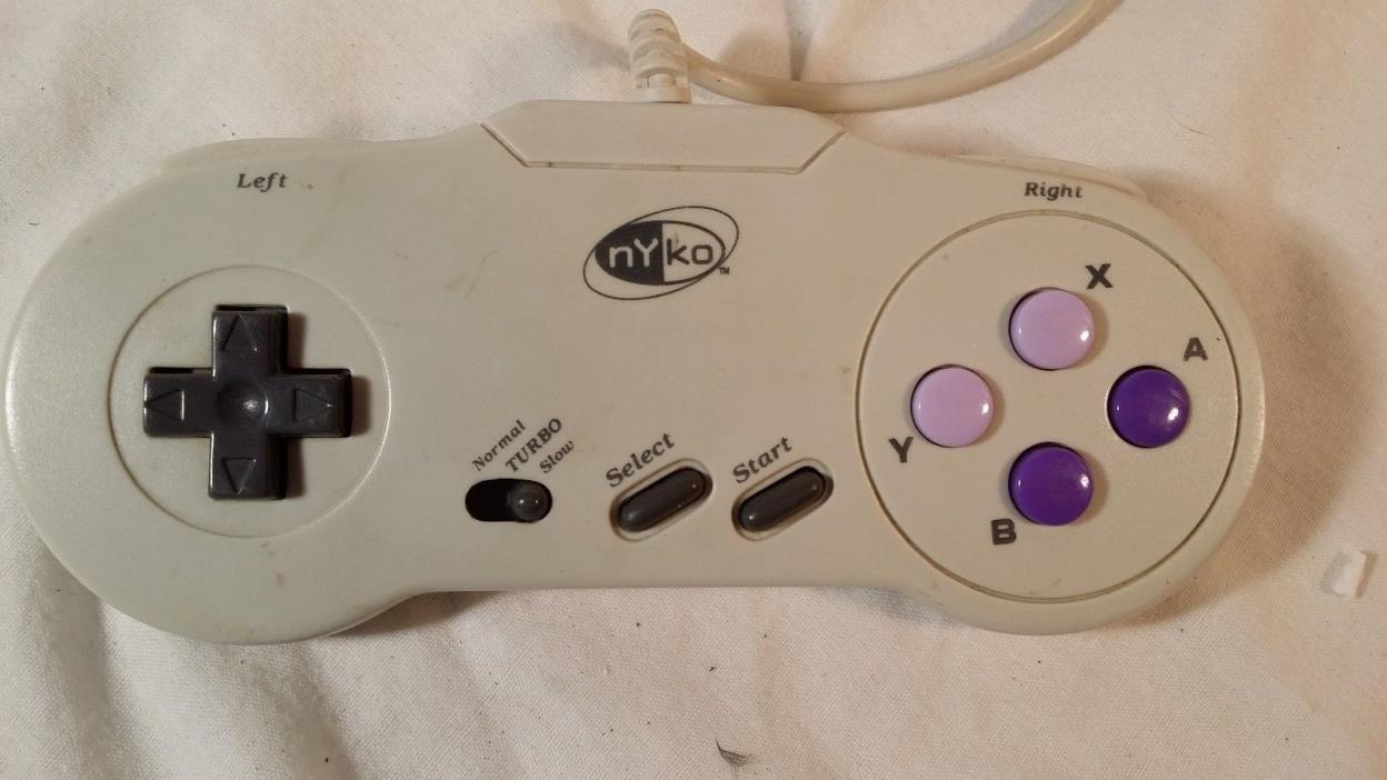 NYKO Super NES Controller w/ Auto Turbo Function Super Nintendo Wired Remote