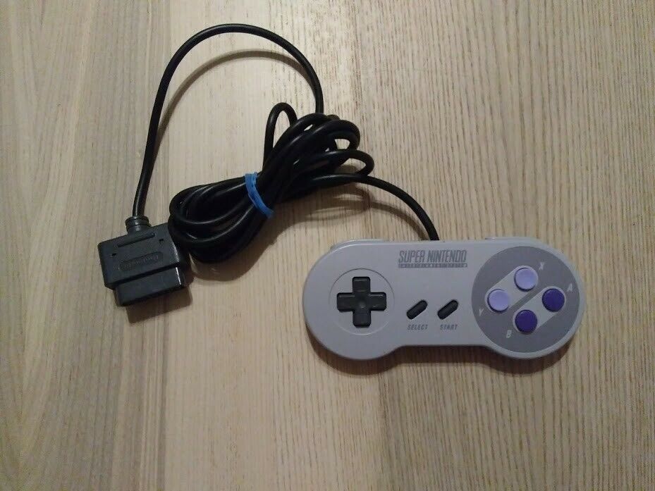 Official Super Nintendo SNES Controller SNS-005 Cleaned/Tested