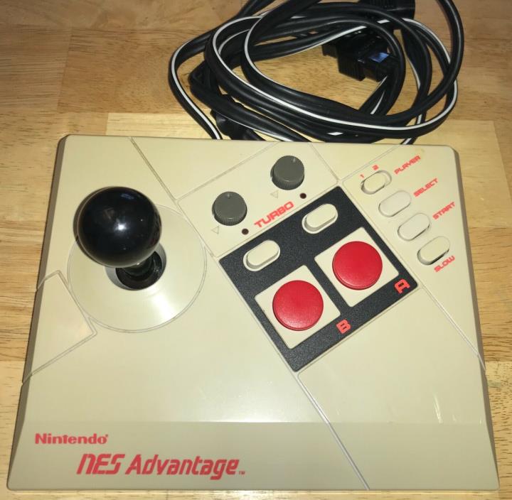 Nintendo NES Advantage Joystick Turbo Large Controller WORKING! Clean and NICE!