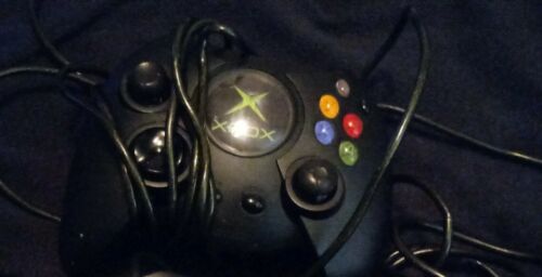 BROKEN Microsoft Xbox OEM DUKE Controller for parts! Needs a new left stick!