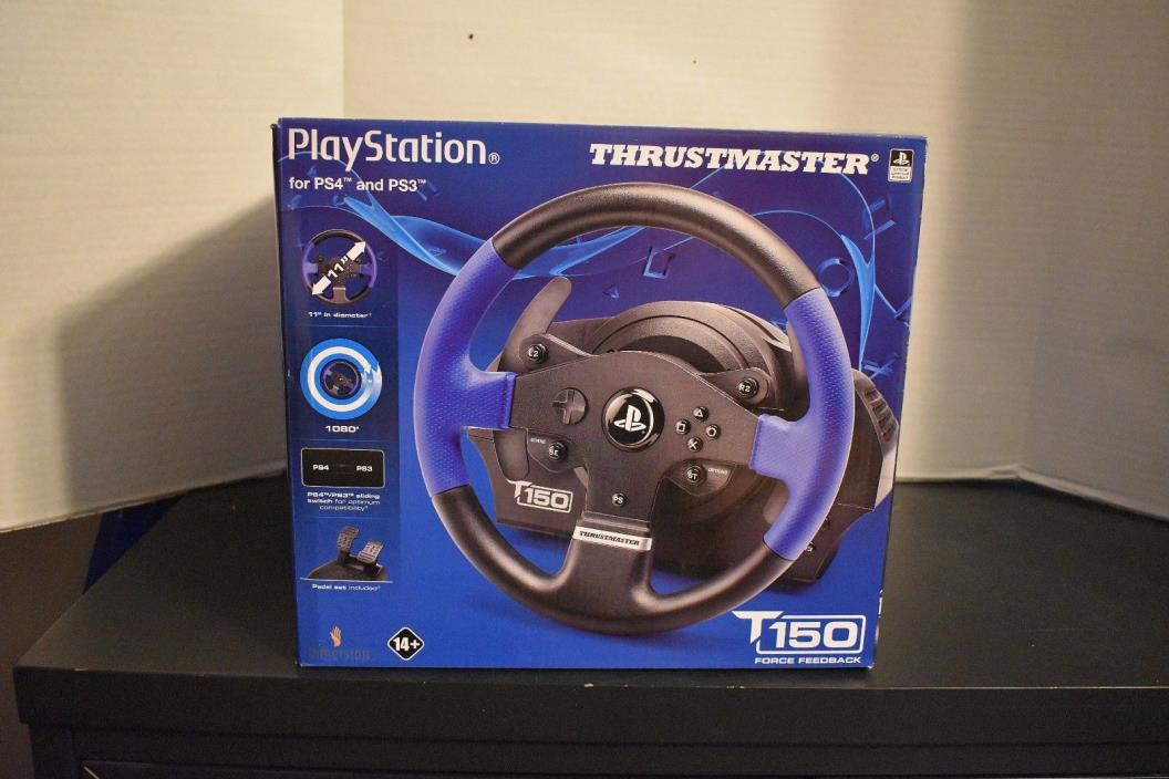 THRUSTMASTER T150  Force Feedback Racing Wheel - PlayStation 4/3 & PC  NEW