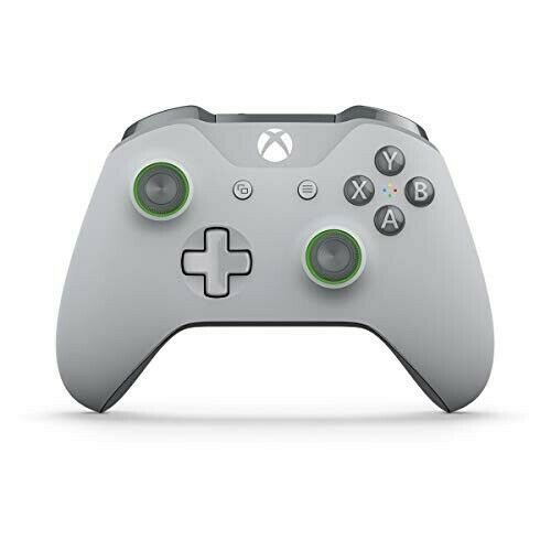 Refurbished Microsoft WL3-00060 Xbox One Wireless Controller, Grey And Green