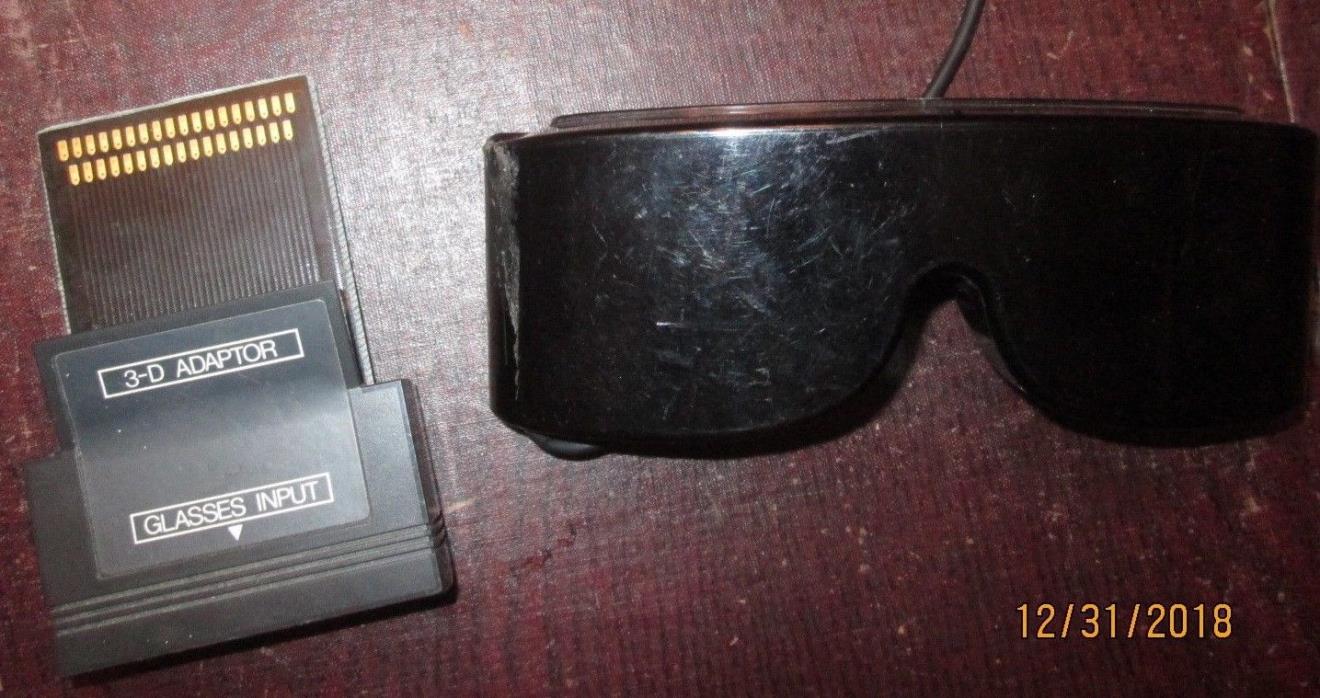 Sega 3D Glasses + Adaptor Adapter Master System Free Shipping
