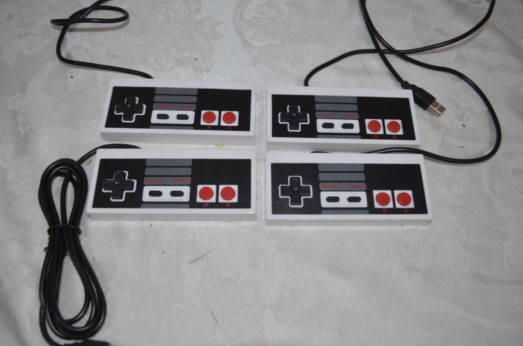 Lot of 4 Luxm Retro Nintendo Style Game Controller  model Y-D002-023